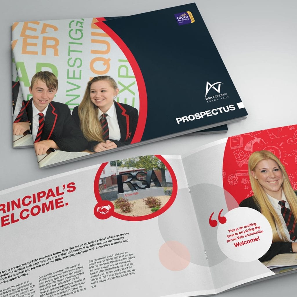 Arrow Vale Academy School Prospectus | Portfolio | Blackberry Design