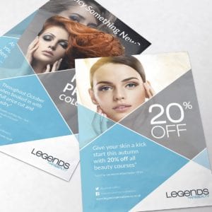 Legends Hair and Beauty Offers | Portfolio | Blackberry Design